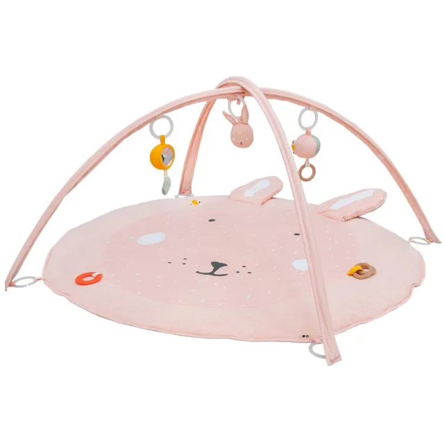 Trixie Mrs. Rabbit speelmat + babygym roze