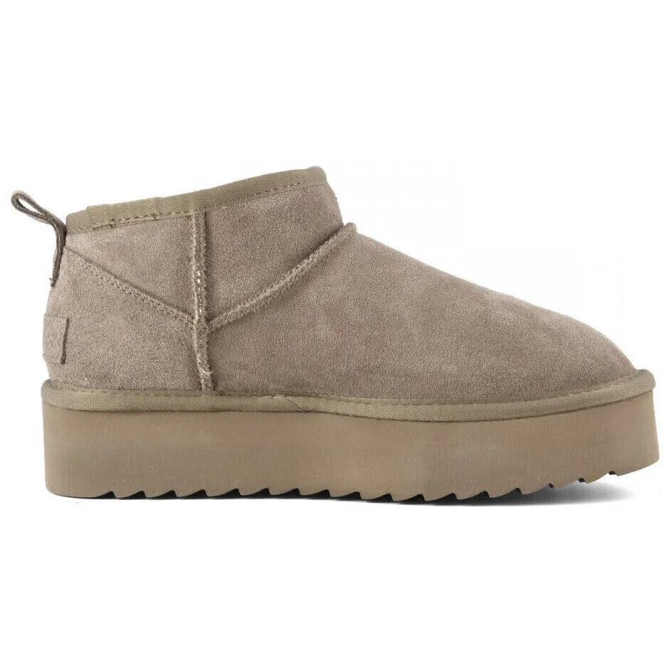 Colors of California suède enkelboots taupe, foto 2