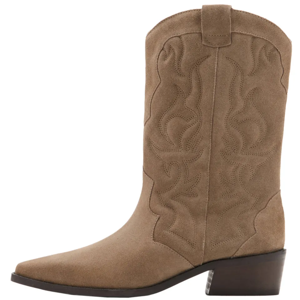 Mango TEEN western suède laarzen - beige, foto 5