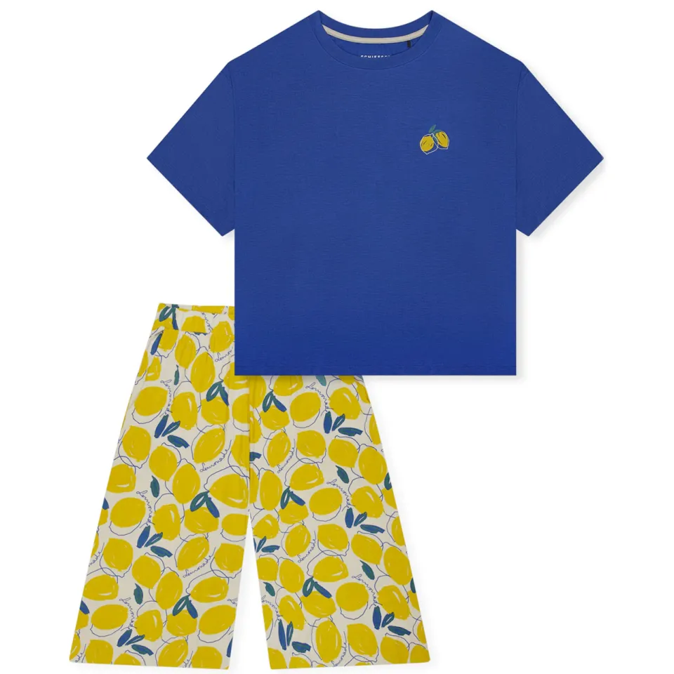 Schiesser Pyjama van modalmix met 3/4-mouw Veelkleurig
