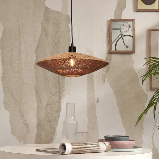 Good&Mojo Hanglamp 'Iguazu' Jute, 40cm, kleur Naturel