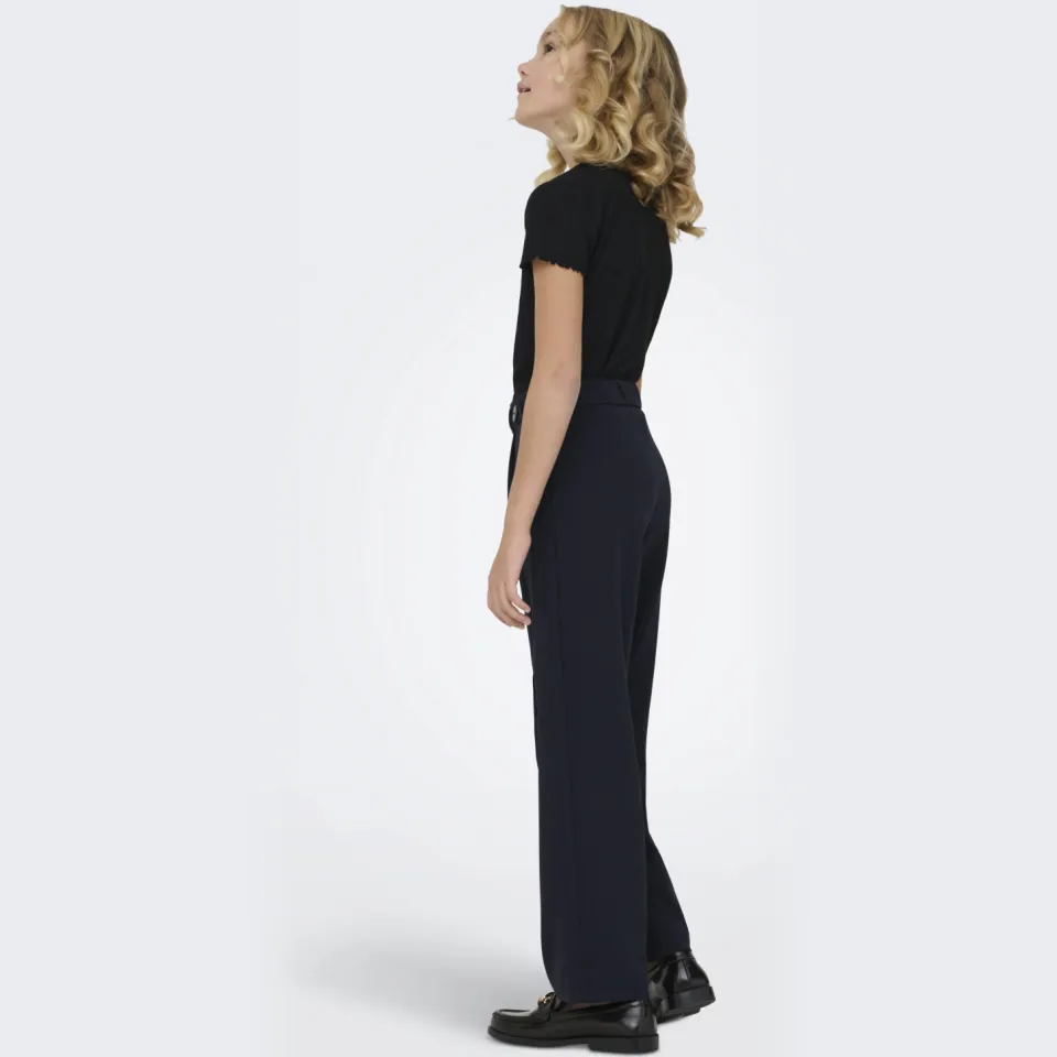 Only Kids Girl wide leg broek donkerblauw, foto 3