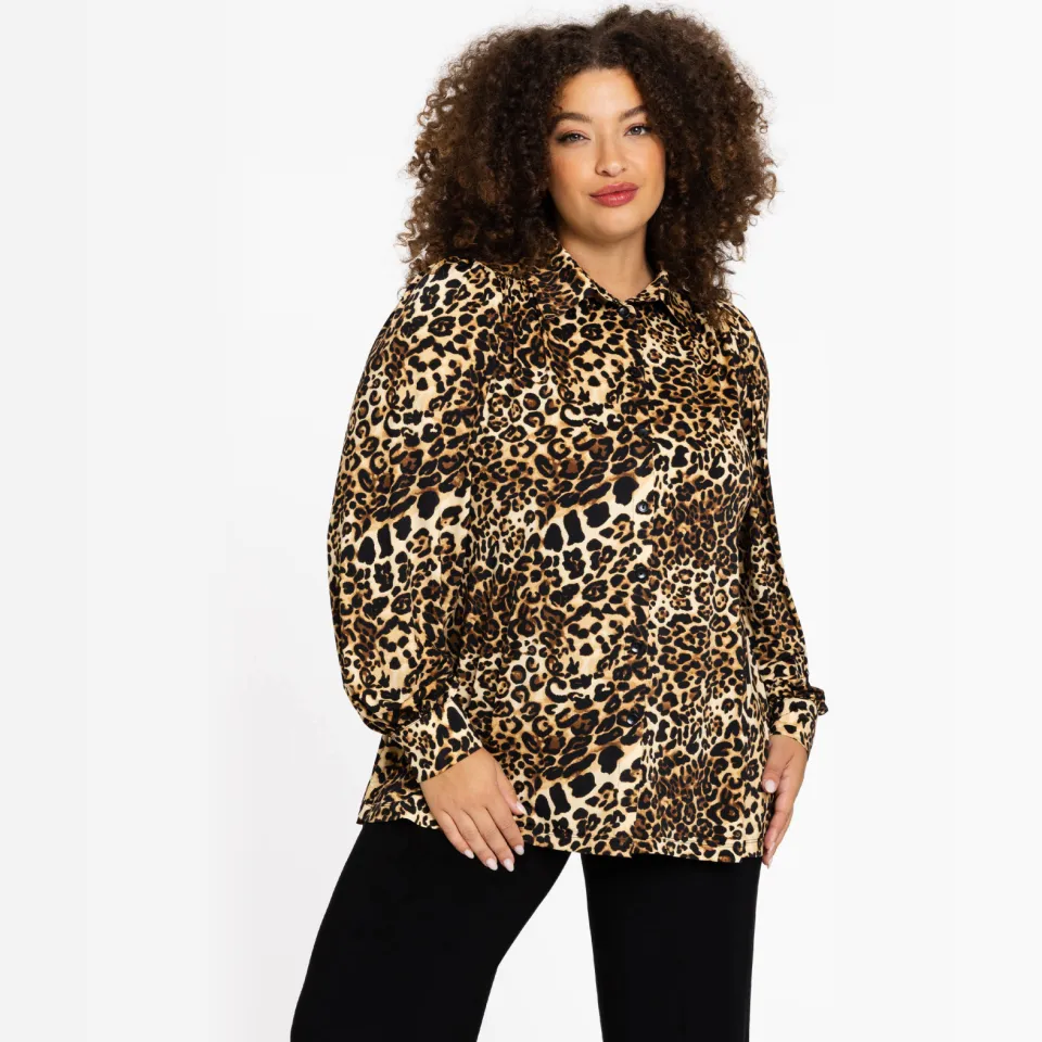 Yoek Serengeti blouse bruin, foto 3