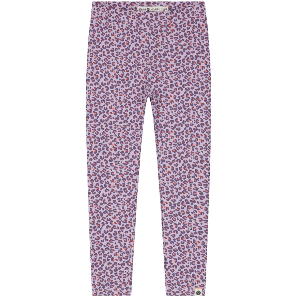 Stains&Stories skinny legging met print lila, foto 2
