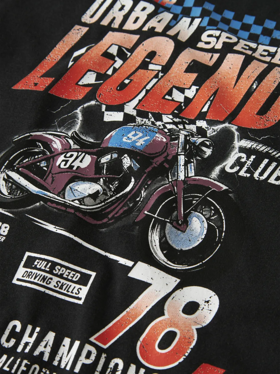 NAME IT zwart T-shirt met motorprint, foto 5