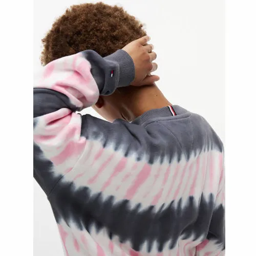 Tommy Hilfiger oversized tie-dye sweater - donkerblauw, foto 7