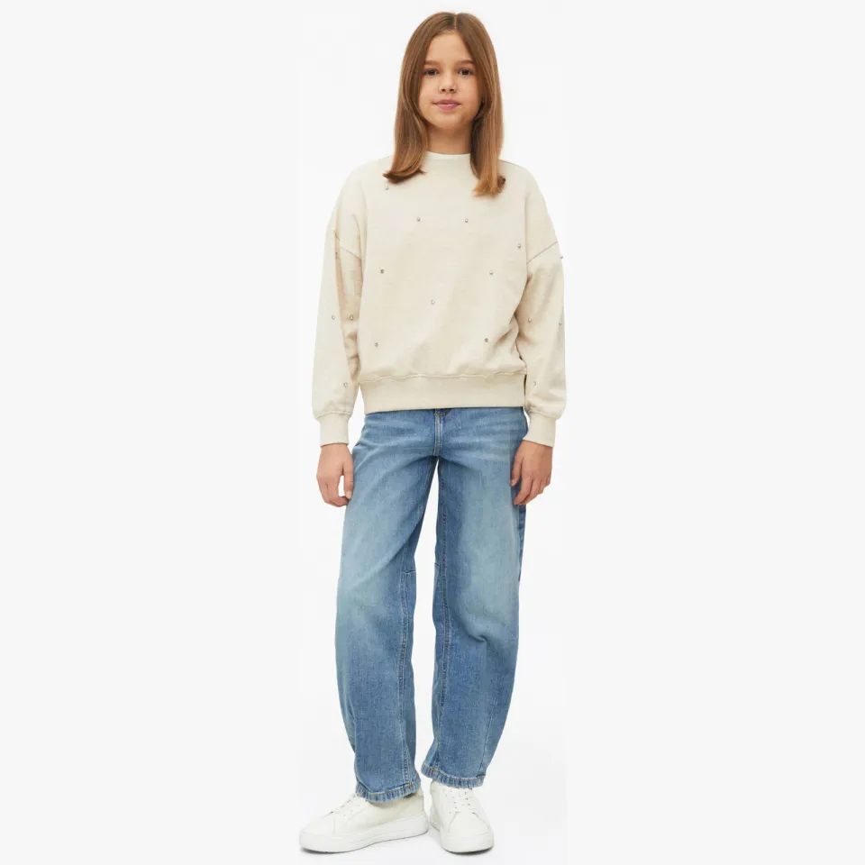 S.Oliver sweater met strass-steentjes - beige, foto 3