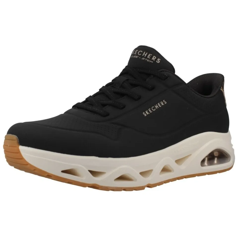 Skechers Uno Glide Step Glide On Air lage sneakers zwart, foto 3