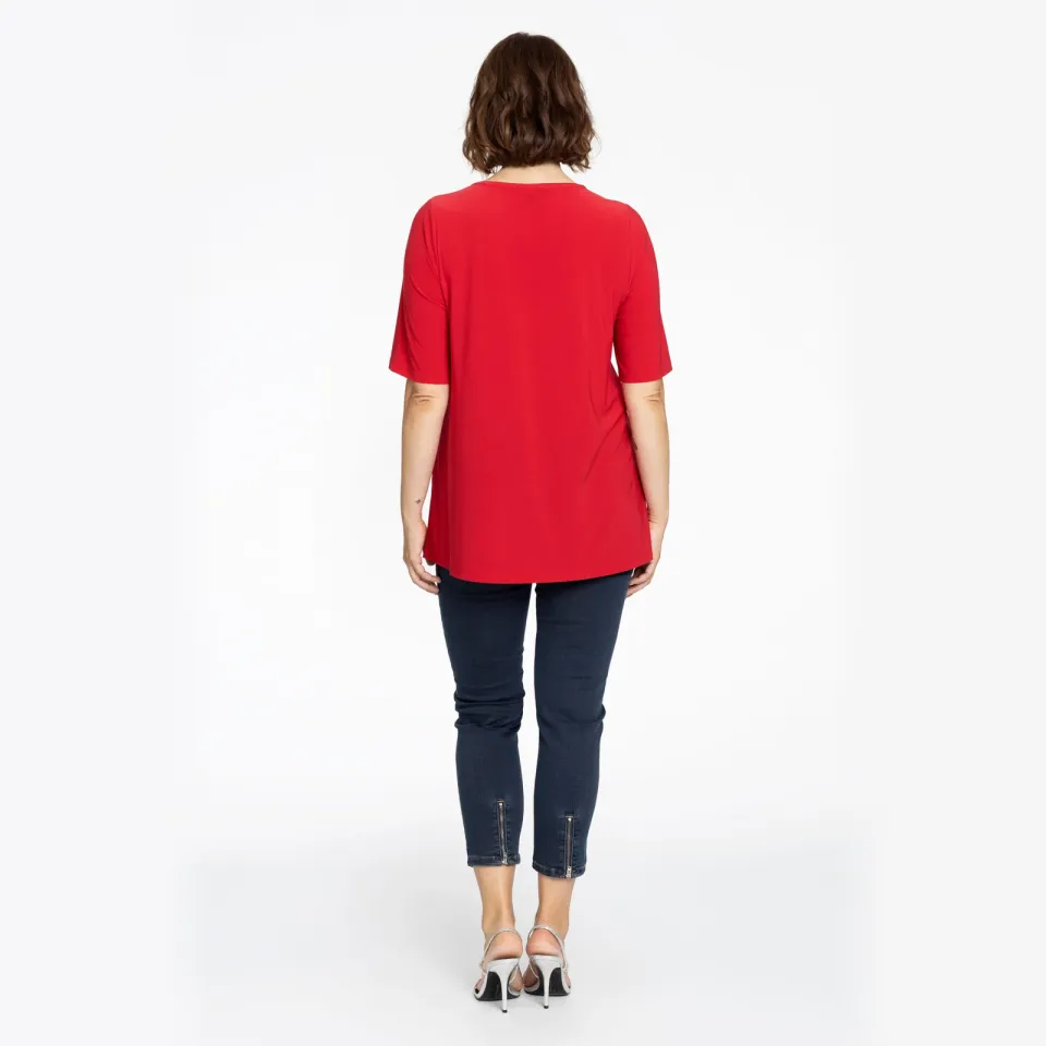 Yoek T-shirt A-lijn rood, foto 4