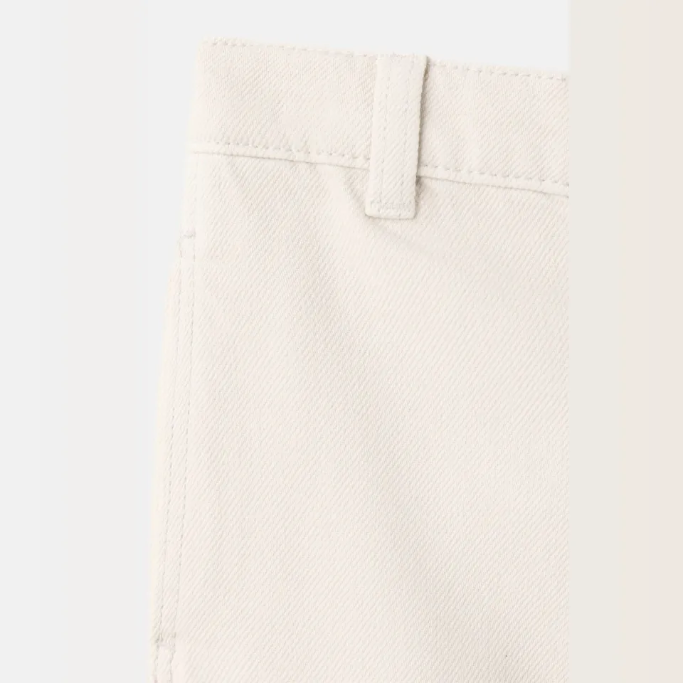 Mango Kids wide leg jeans - ecru, foto 6