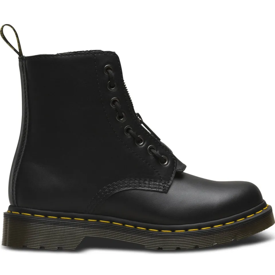 Dr. Martens 1460 Pascal Front Zip enkellaarsjes zwart