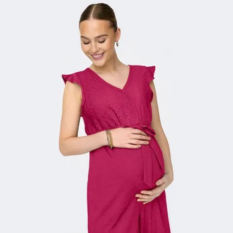 Only Maternity OLMELISA zwangerschapsjumpsuit fuchsia, foto 2