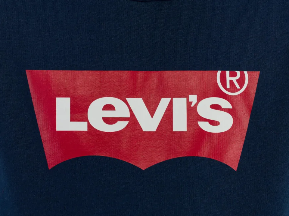 Levi's Kids hoodie Batwing Screenprint met logo donkerblauw, foto 7