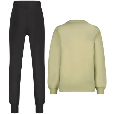 Vingino pyjama groenbruin met tekst, foto 3