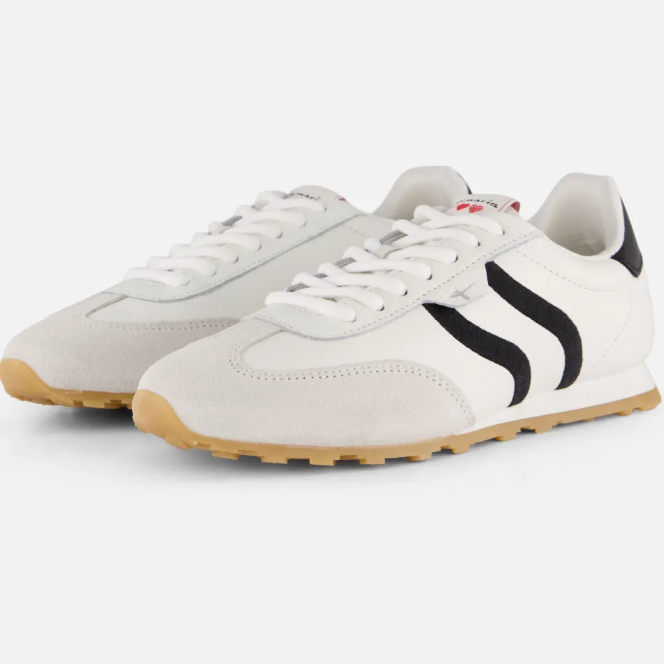 Tamaris lage sneakers wit leer, foto 2