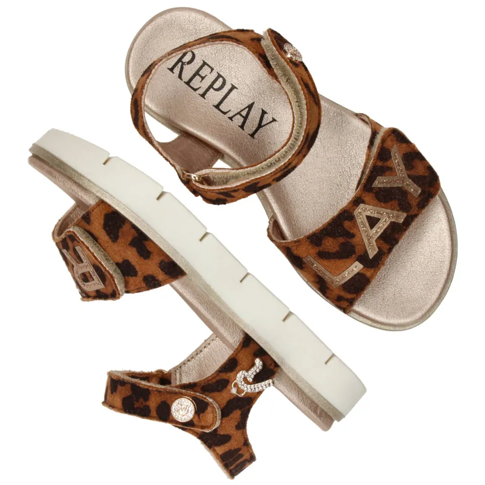 Replay sandalen bruin, foto 4