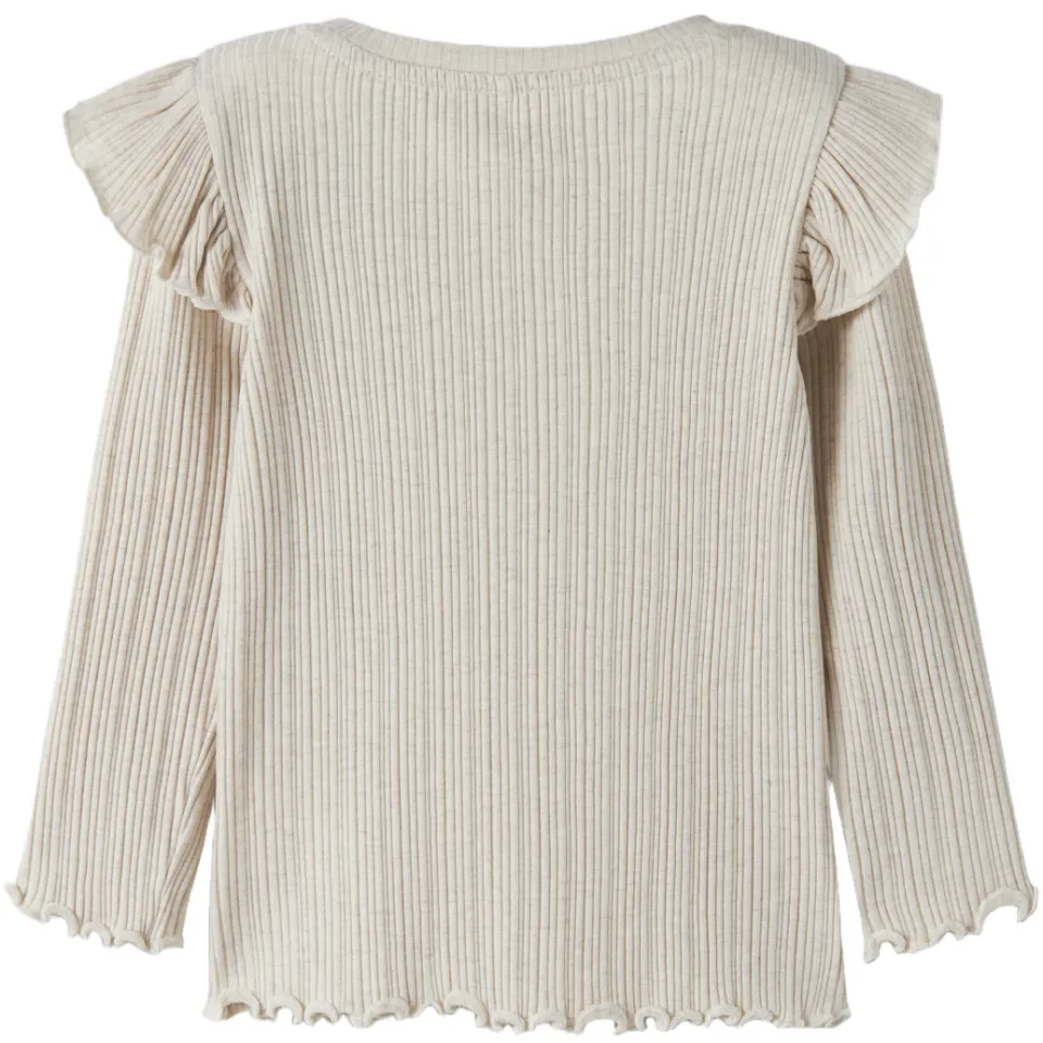 NAME IT MINI longsleeve met ruches ecru, foto 2