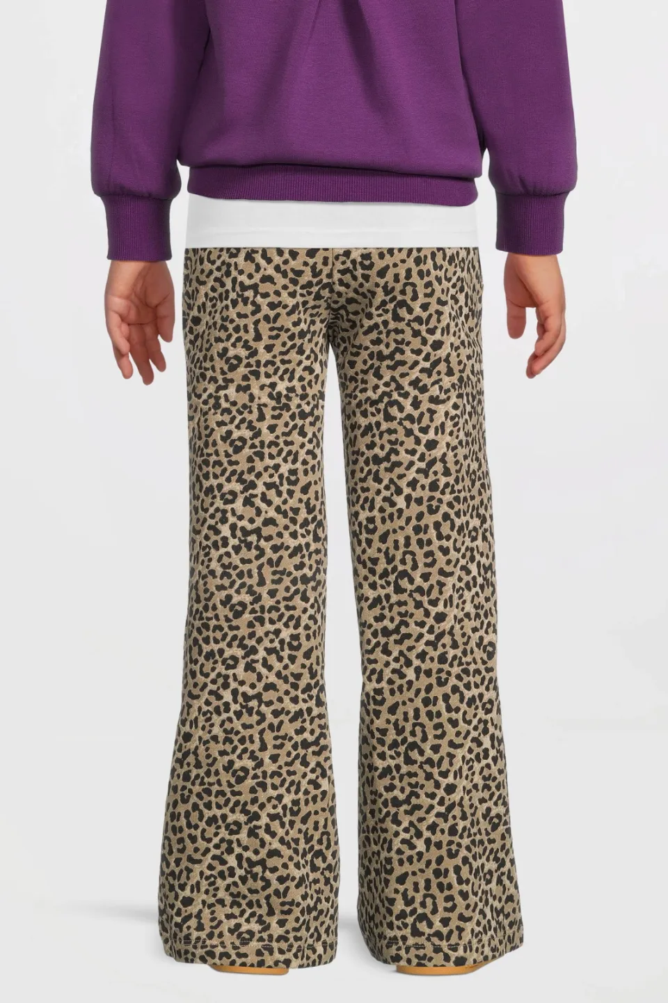 Me & My Monkey flared broek panterprint bruin, foto 4