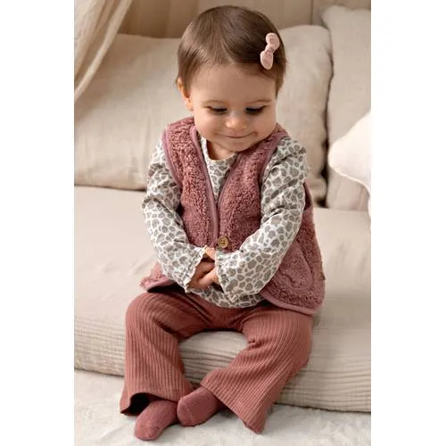 Feetje longsleeve Dress to Impress lichtbruin/offwhite, foto 5