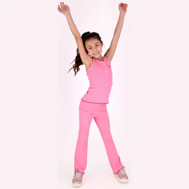 B.Nosy flared broek roze Zoetroze