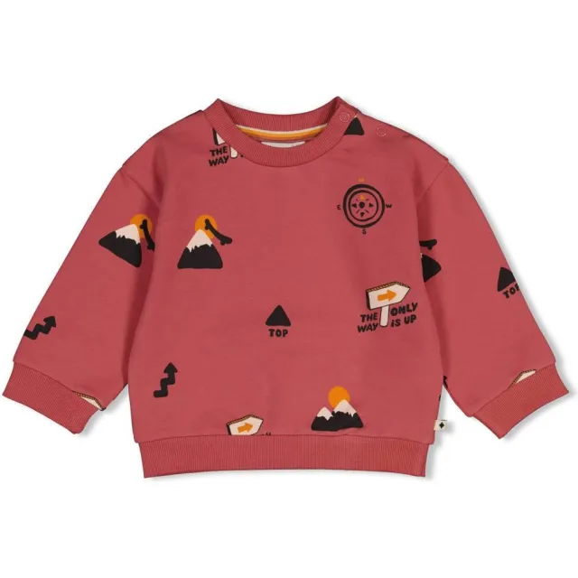 Feetje sweater Mountain Top rood