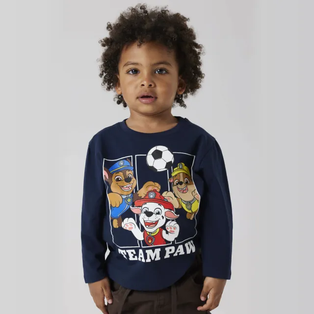 NAME IT MINI Paw Patrol longsleeve donkerblauw