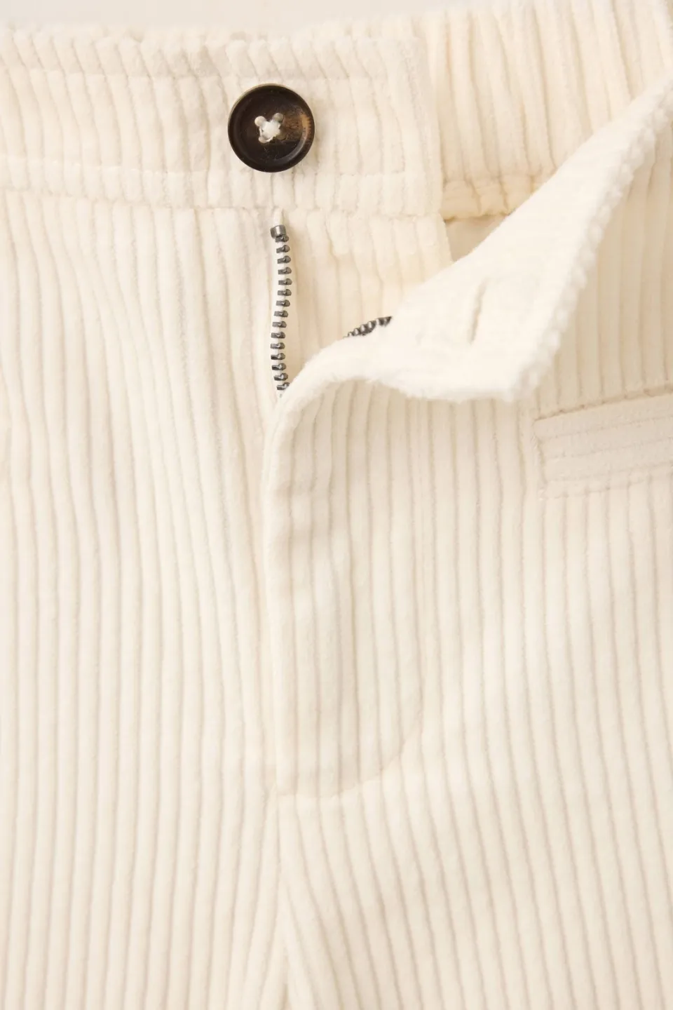 Mango Kids corduroy casual broek beige, foto 5