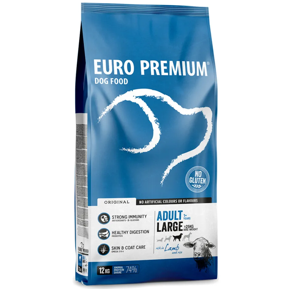 Euro Premium Adult Large lam rijst hondenvoer 12 kg, foto 3