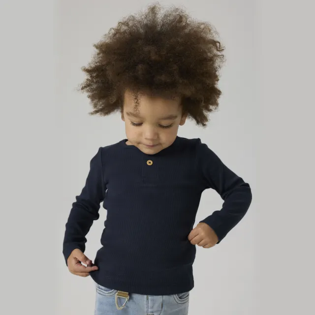 NAME IT MINI ribgebreide longsleeve NMMKAB marine Dark Sapphire
