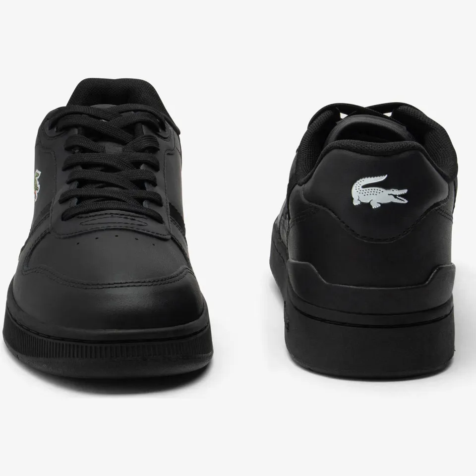 Lacoste T-Clip leren sneakers met logo - zwart, foto 2