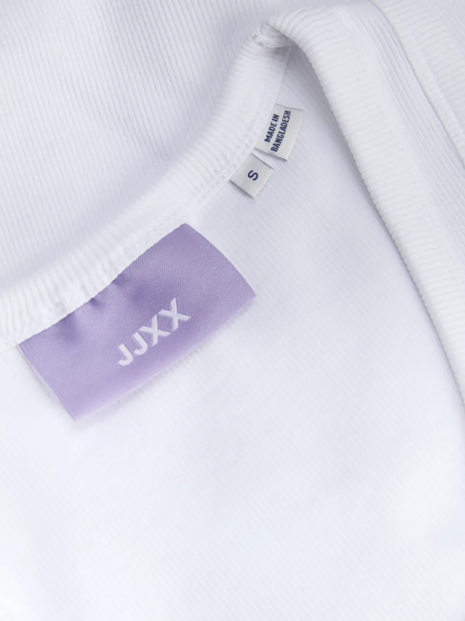 JJXX GIRL tanktop ribgebreid wit, foto 7