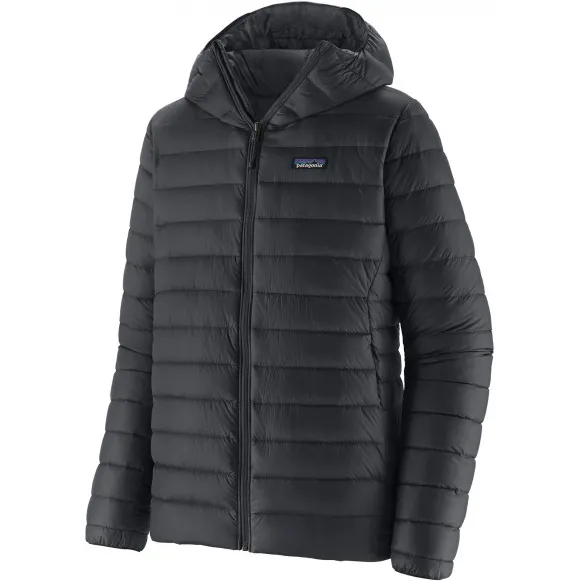 Patagonia Down Sweater Hoody - Donsjack, zwart/grijs