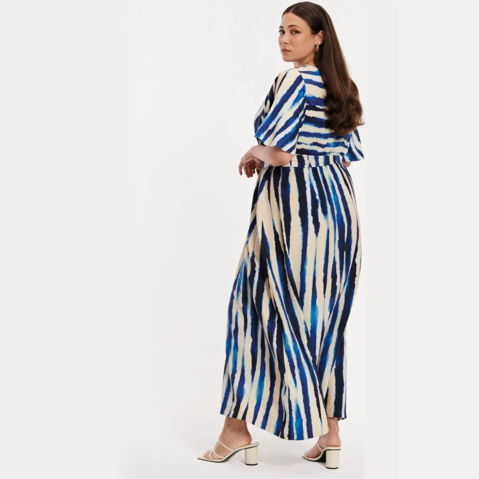 Yoek RIPPLES maxi-jurk blauw, foto 3