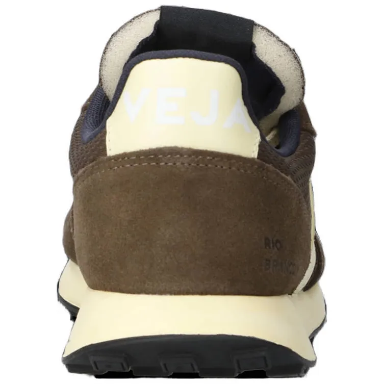 Veja Rio Branco II suède sneakers met logo - donkerbruin/wit, foto 4