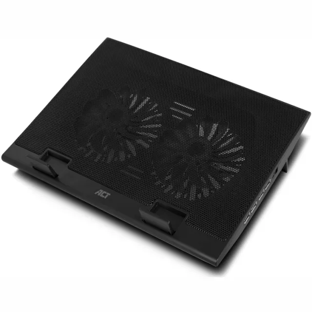 ACT Connectivity Laptopstandaard, met ventilator, hoogte verstelbaar in 2 standen