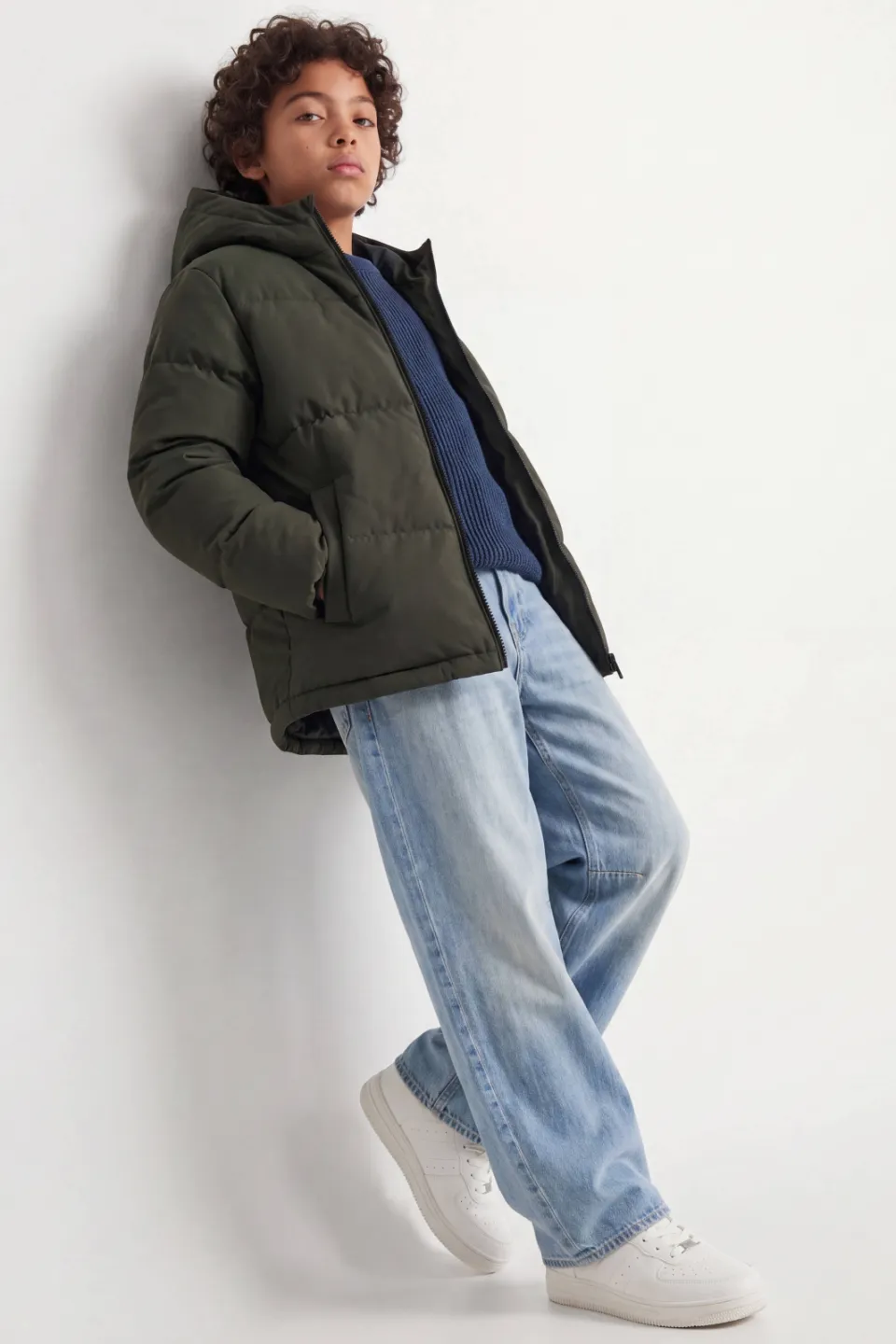 Jack & Jones Galaxy puffer winterjas groen, foto 4