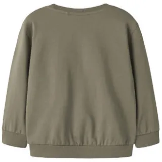 NAME IT MINI rechtvallende sweater met print - groen Printopdruk, foto 2