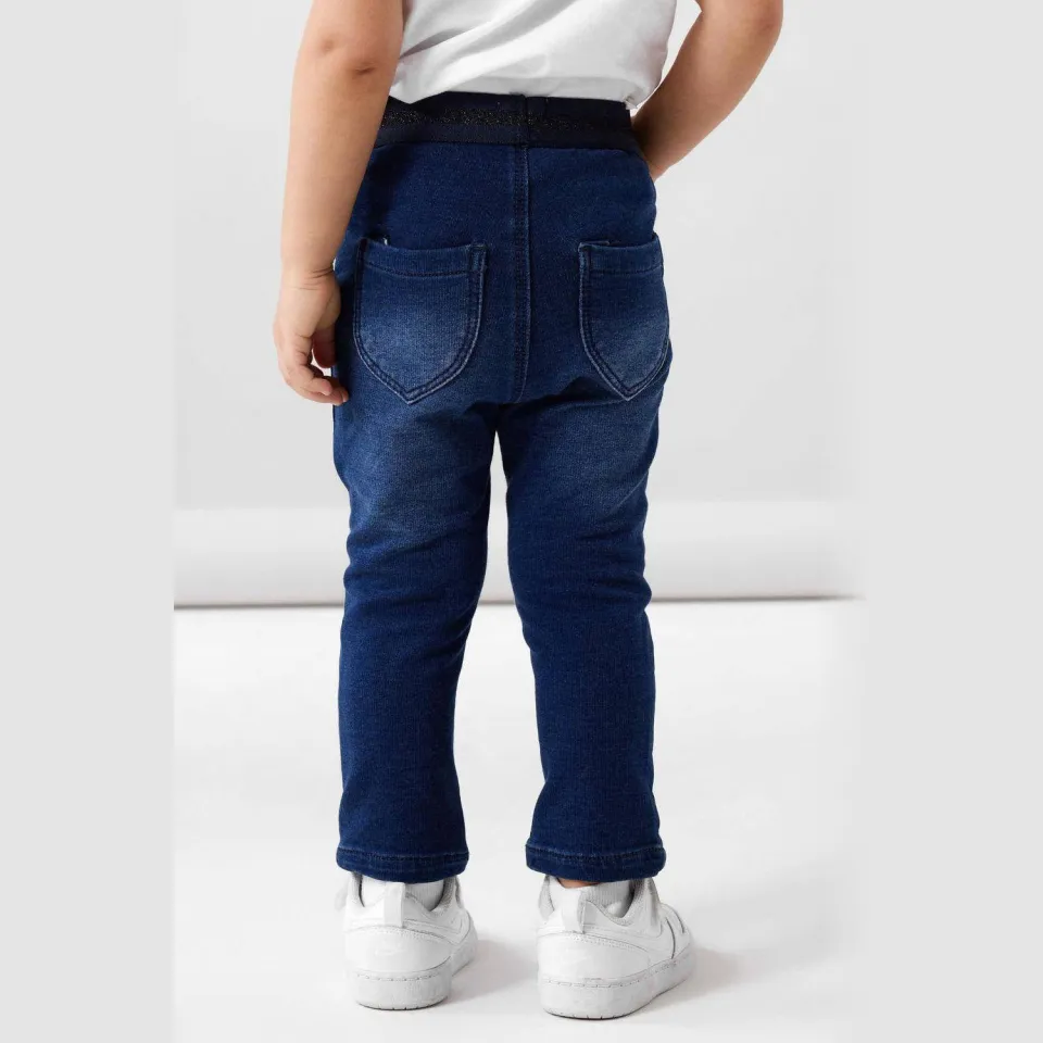 NAME IT MINI NMFSALLI slim fit jeans - donkerblauw, foto 3