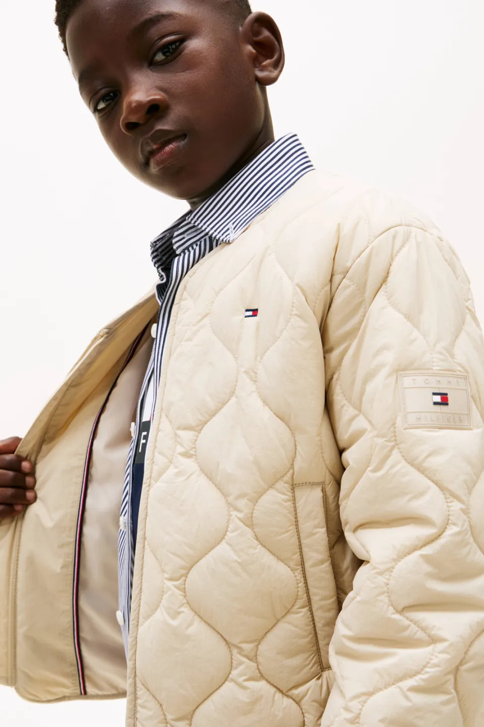 Tommy Hilfiger quilted lightweight jack beige, foto 6