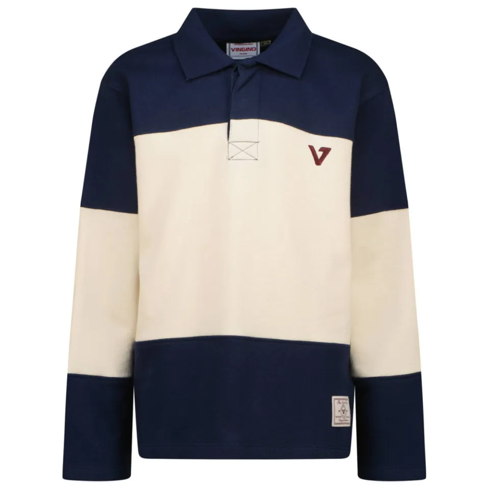Vingino rechtvallende polo - donkerblauw/offwhite, foto 2