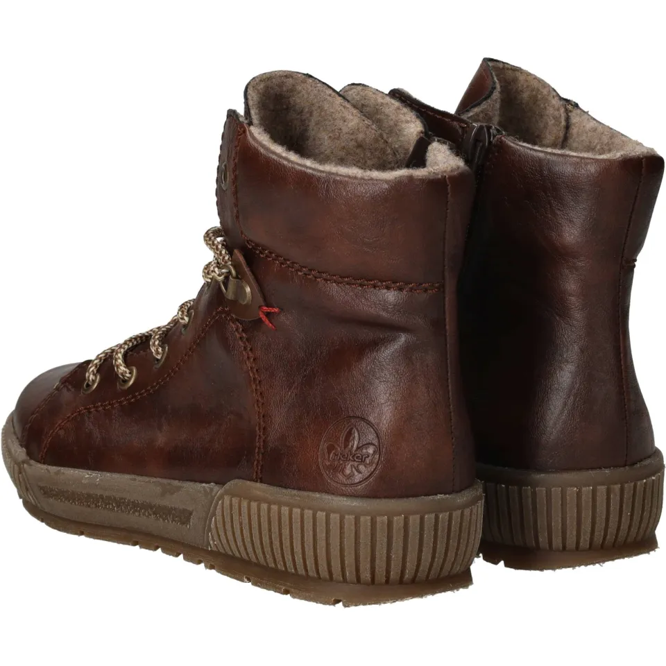 Rieker veterboots hoog cognac, foto 6