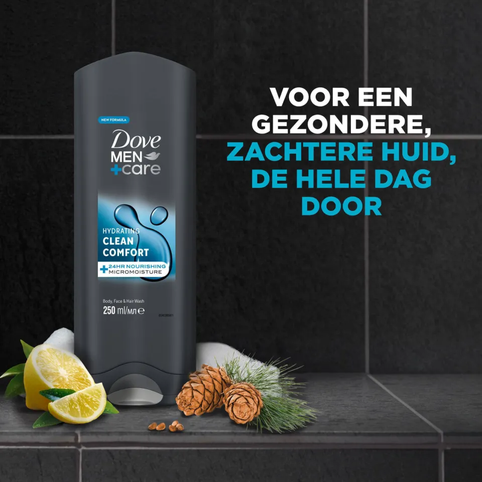 Dove Men+Care Clean Comfort 3-in-1 douchegel, foto 6