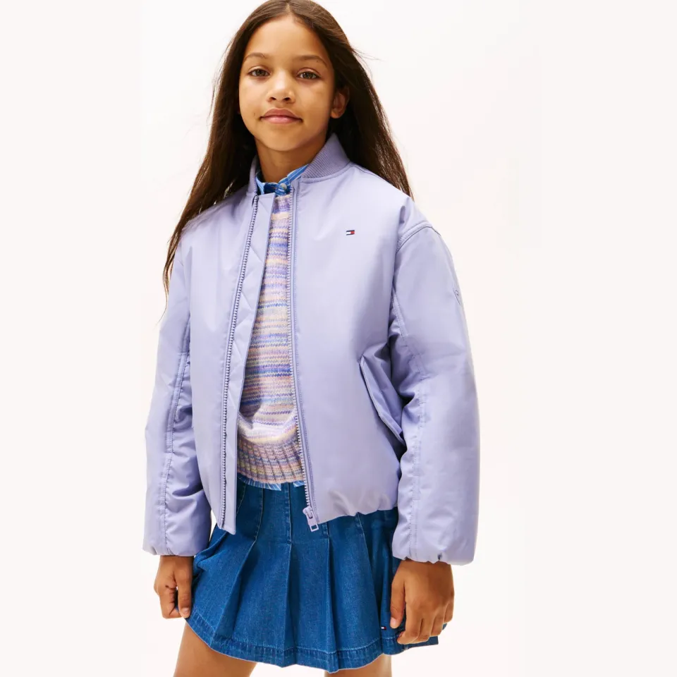 Tommy Hilfiger bomberjack lila, foto 4