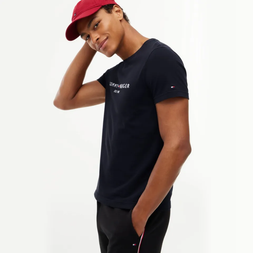Tommy Hilfiger T-shirt met logo zwart, foto 6