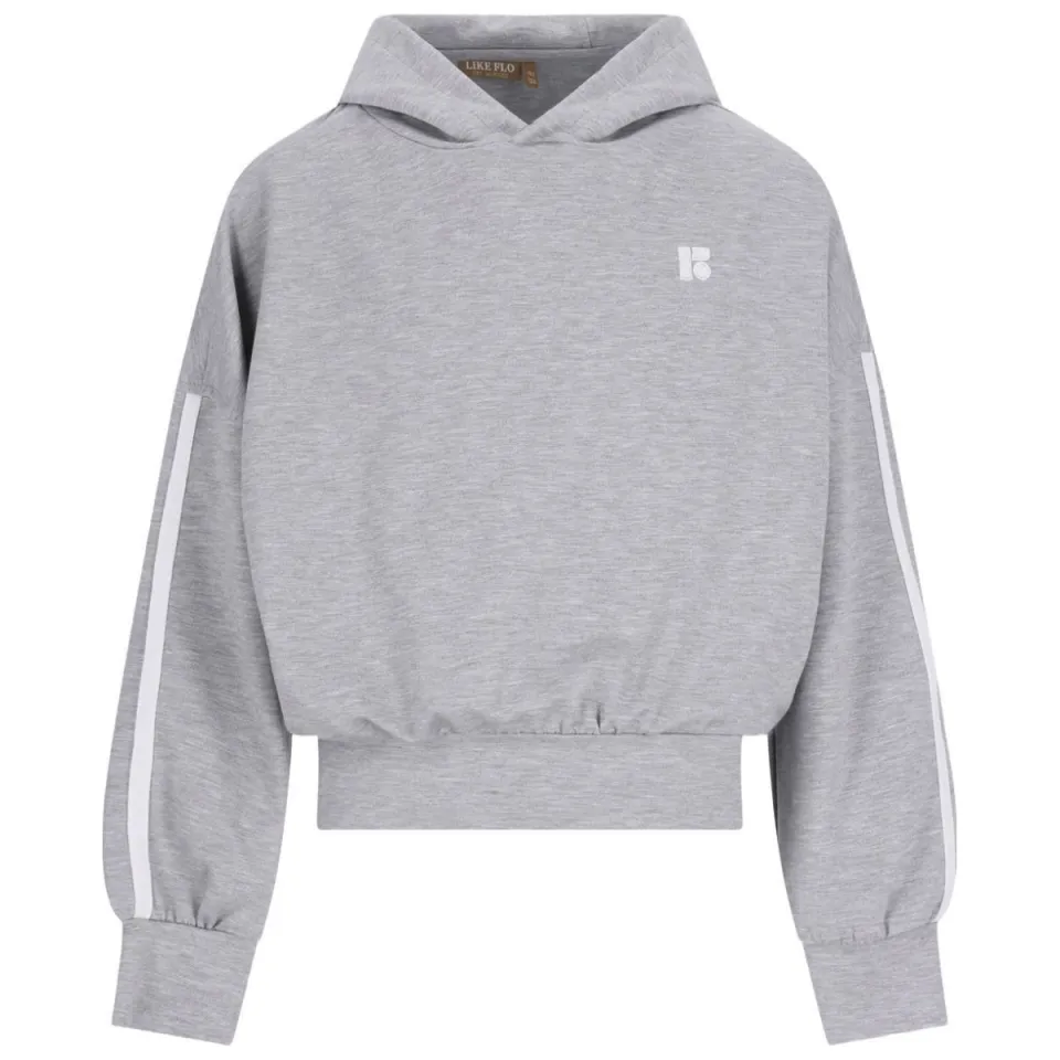 Like Flo Young boxy hoodie met backprint - grijs, foto 3