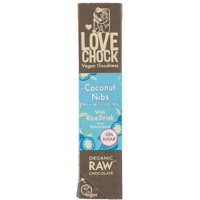 Lovechock Creamy Coconut Nibs chocolade