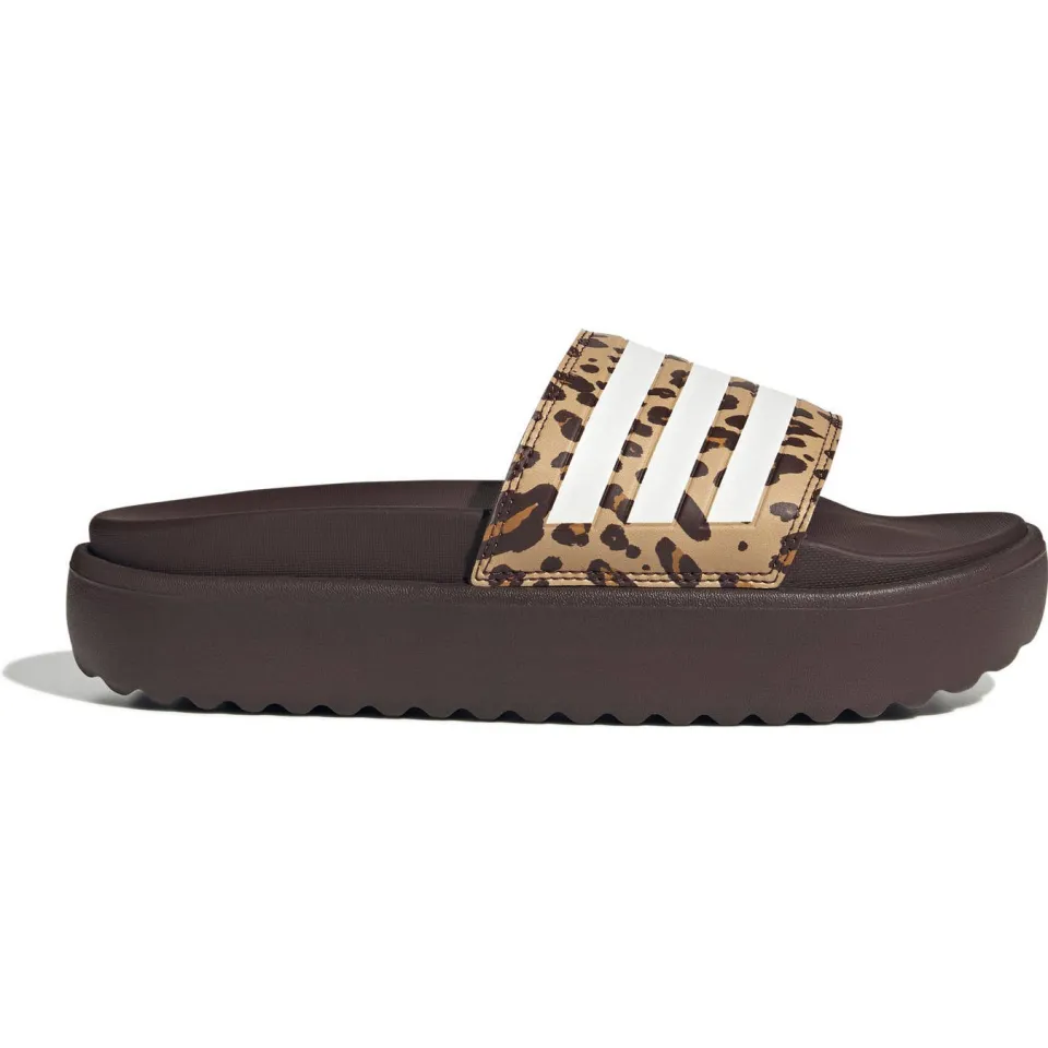 Adidas Sportswear Adilette Platform badslippers bruin/beige