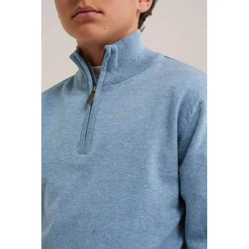 WE Fashion katoenen pullover - blauw, foto 4