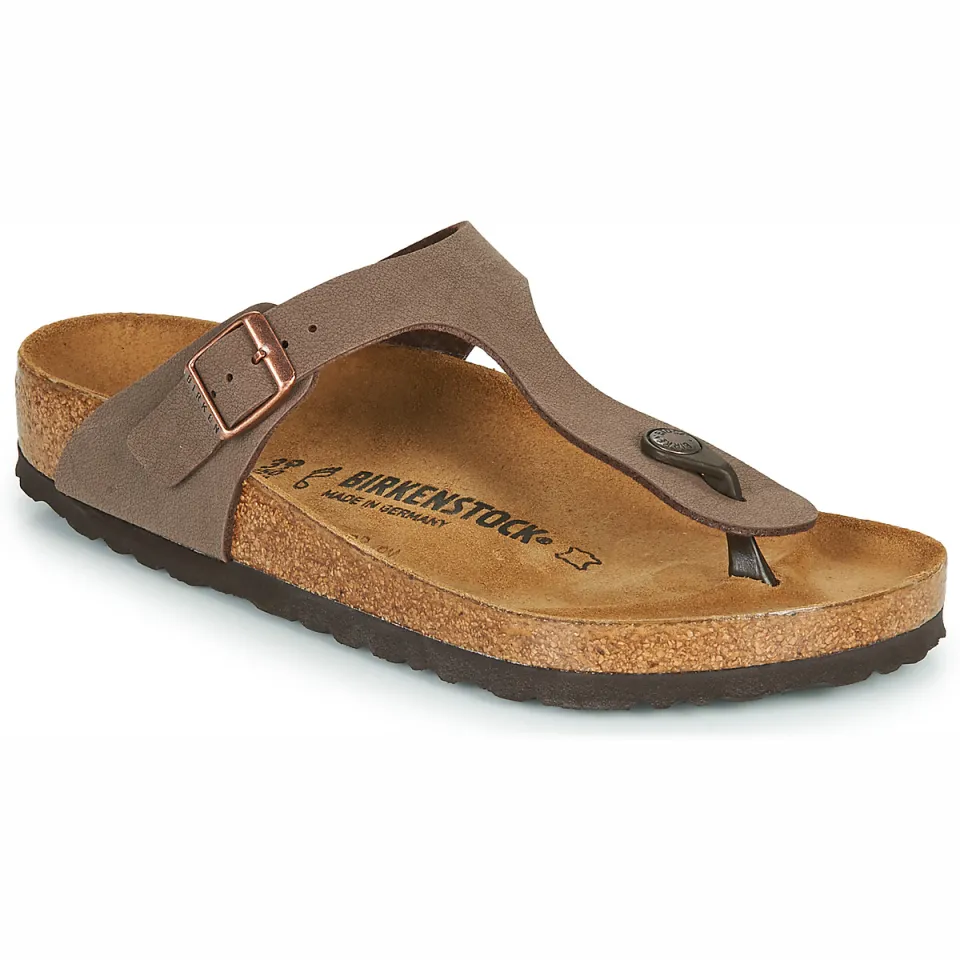 Birkenstock Gizeh sandalen bruin Bruin/Beige