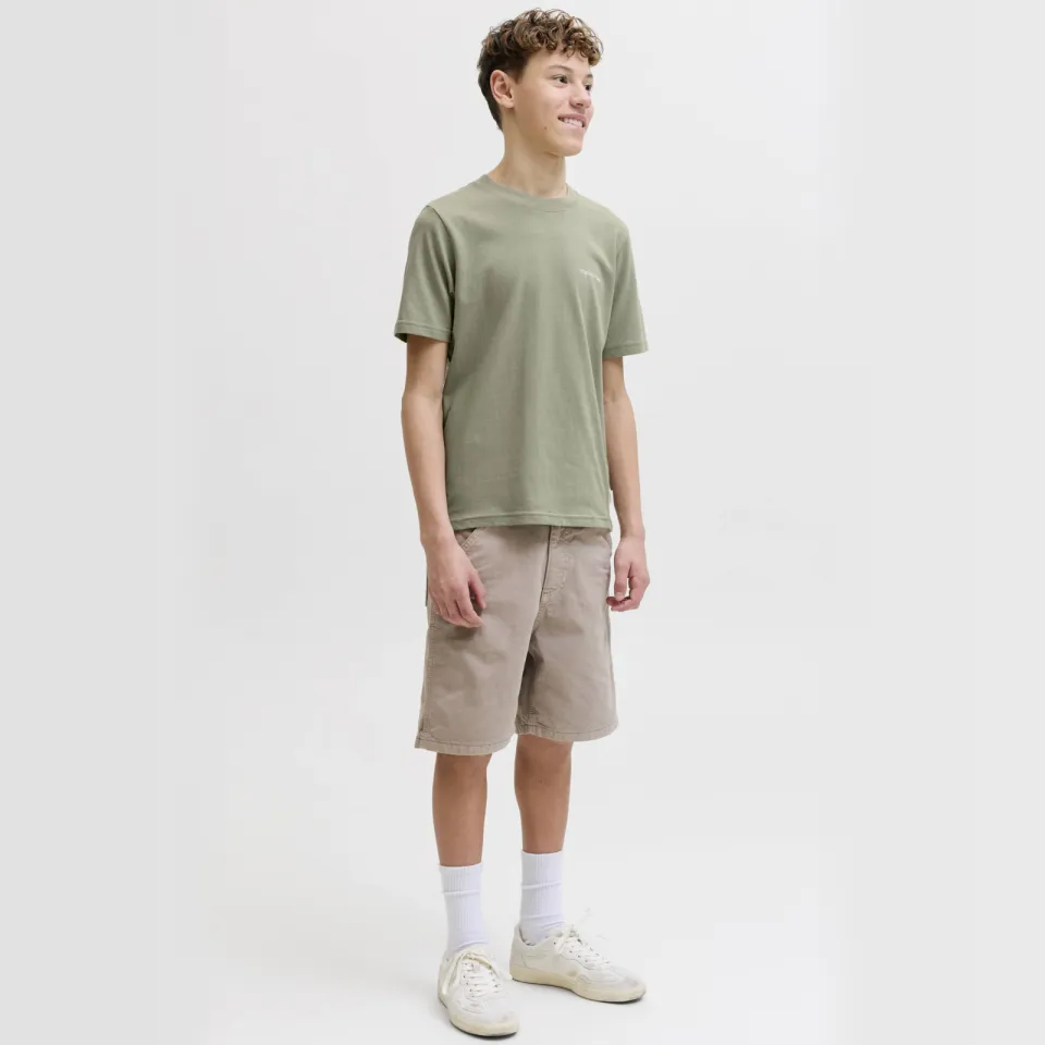Jack & Jones JUNIOR T-shirt met backprint groen Zachtgroen